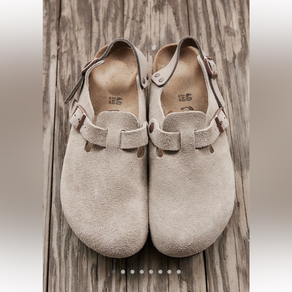 Birkenstock Tokio Suede Taupe clogs EU39